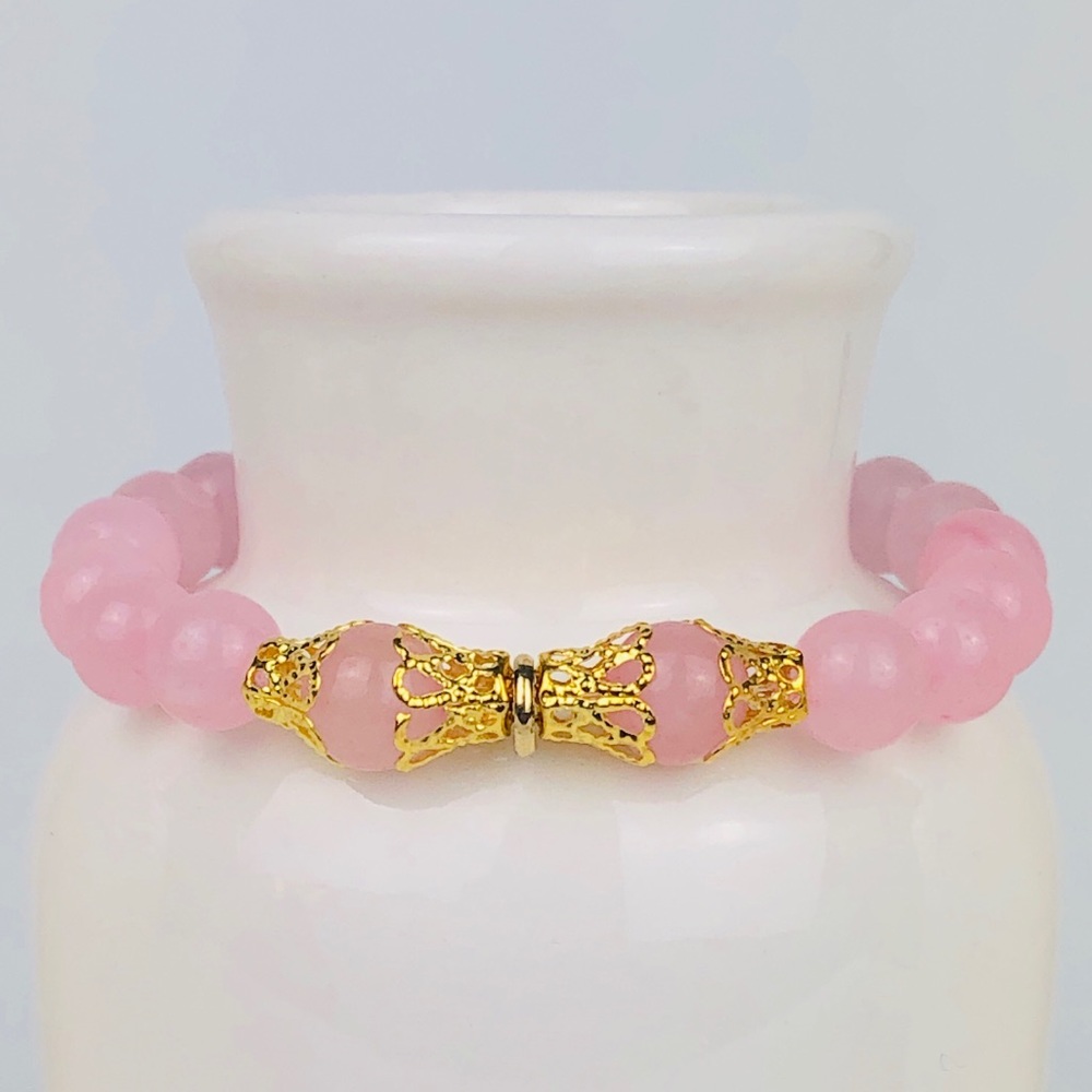 GEMSTONE | Rose Quartz Beaded Bracelet